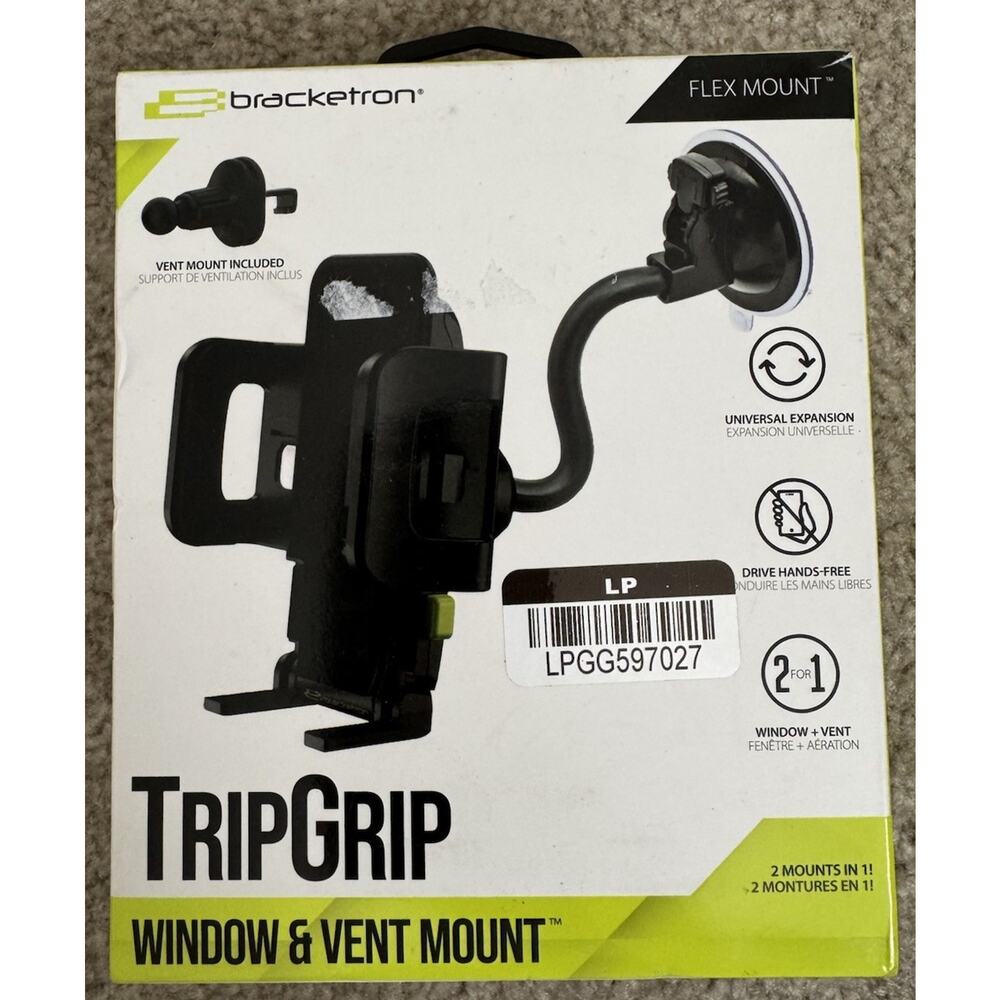 Bracketron TripGrip Car Window / Dash / Vent Universal Phone Mount